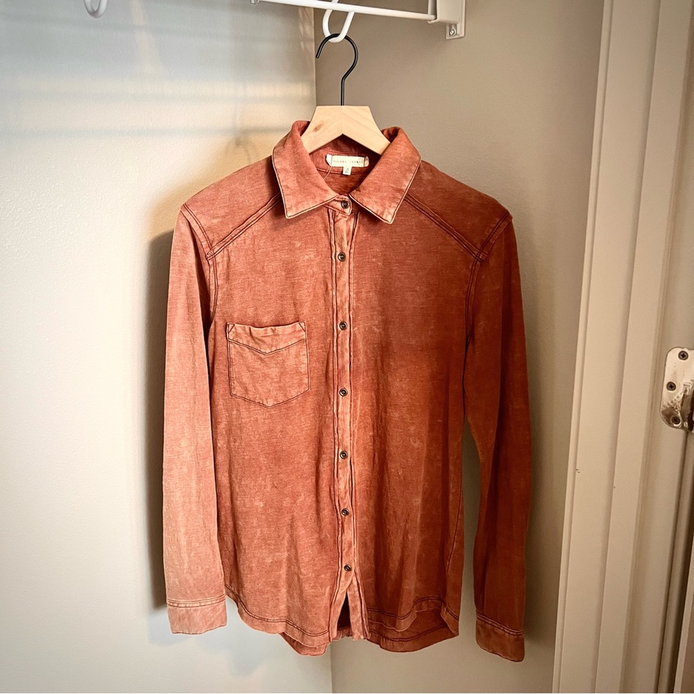 Gilded Intent Soft Marbled Button Down Shirt - image 8